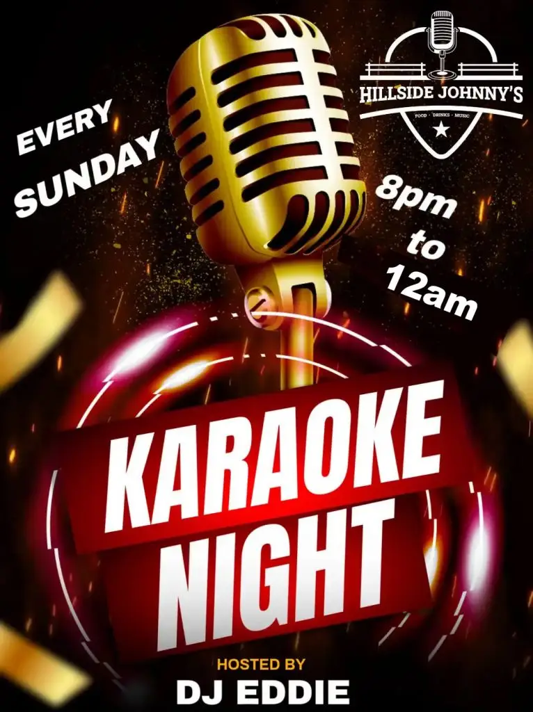 Sunday karaoke after the jam 8 to 12